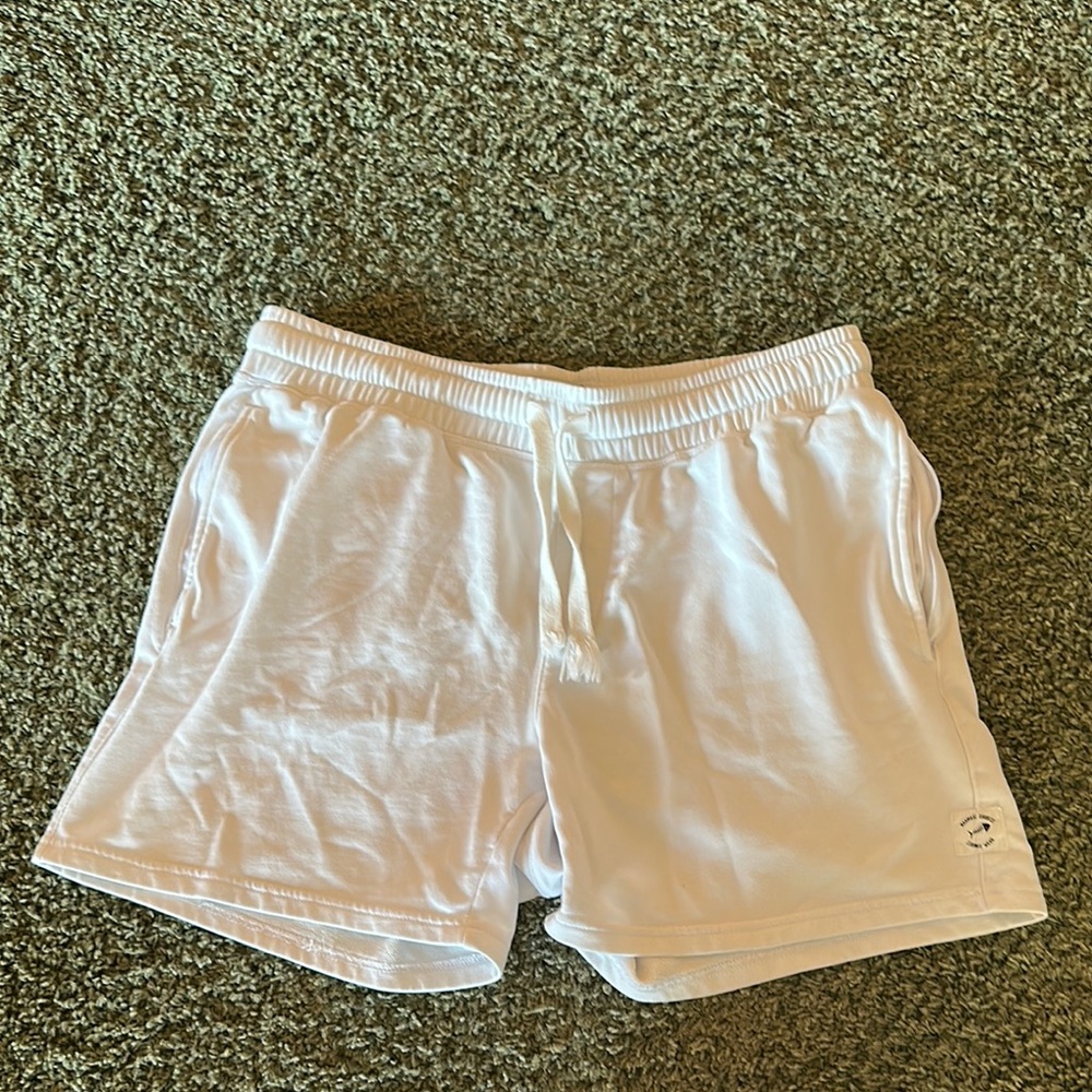 White Athletic/lounge Shorts